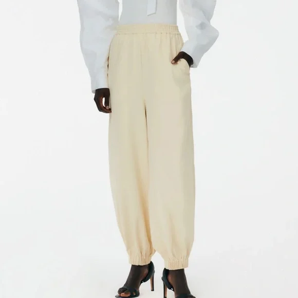 Tibi Pants Jumpsuits Nwt Tibi Chalky Drape Plashet Jogger